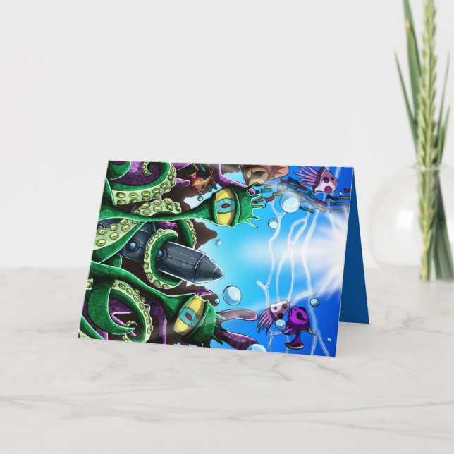 Extraterrestrial Sea Life Card (Front)