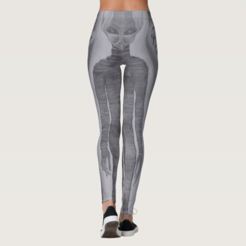 Extraterrestrial Skinny Bob Leggings art by IsBe