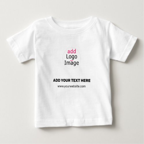 Extravagant Business Chic Customizable Logo   Baby T_Shirt