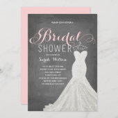 Extravagant Dress Chalkboard | Bridal Shower Invitation (Front/Back)