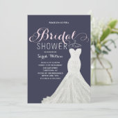 Extravagant Dress Custom Color | Bridal Shower Invitation (Standing Front)