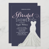 Extravagant Dress Custom Color | Bridal Shower Invitation (Front/Back)