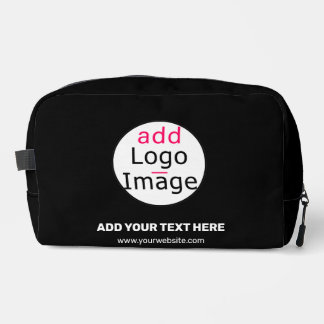 Extravagant Professional Business Black Custom Dopp Kit
