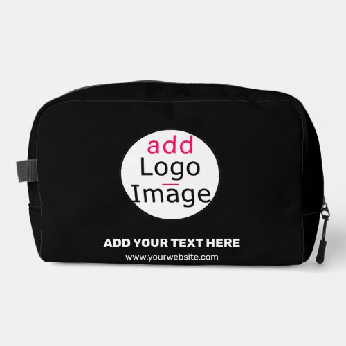 Extravagant Professional Business Black Custom Dopp Kit