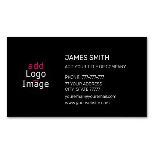 Extravagant Professional Custom Business Black Card Magnet