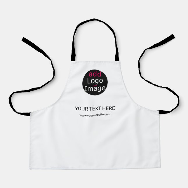 Extravagant Professional Minimal Custom White Apron (Front)