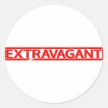 Extravagant Stamp Classic Round Sticker