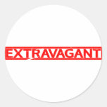 Extravagant Stamp Classic Round Sticker