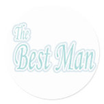 Extravaganza Best Man Classic Round Sticker