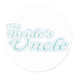 Extravaganza Bride's Uncle Classic Round Sticker