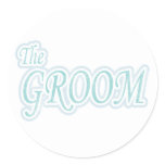 Extravaganza Groom Classic Round Sticker