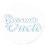 Extravaganza Groom's Uncle Classic Round Sticker