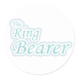 Extravaganza Ring Bearer Classic Round Sticker