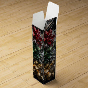Extreme 3D Mosaic Christmas Tree Abstract Wine Box