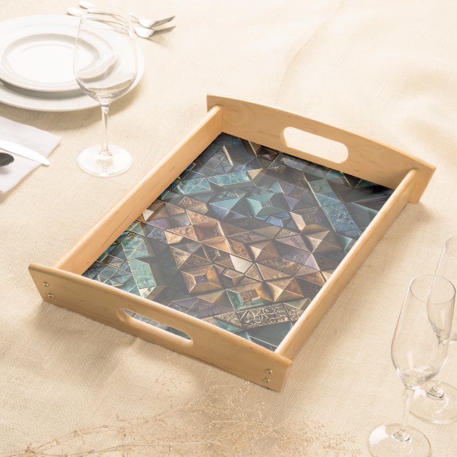 Extreme 3D Vertical Mosaic Serving Tray (Front)