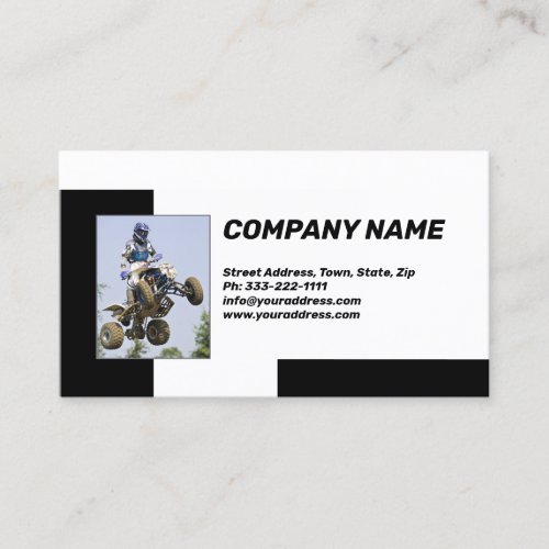 Extreme ATV Dirt Trail Motorsports Business Card