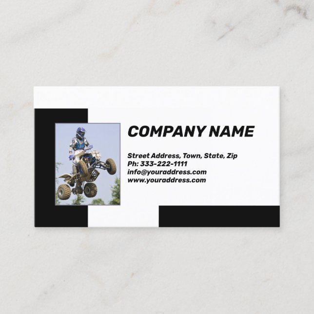 Extreme ATV Dirt Trail Motorsports Business Card (Front)