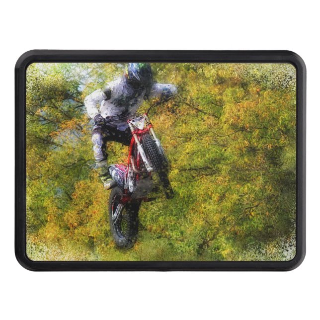 Extreme Biker - Dirt Bike Rider Hitch Cover (Front)