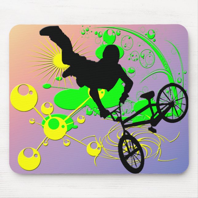 Extreme Biking Mouse Pad (Front)