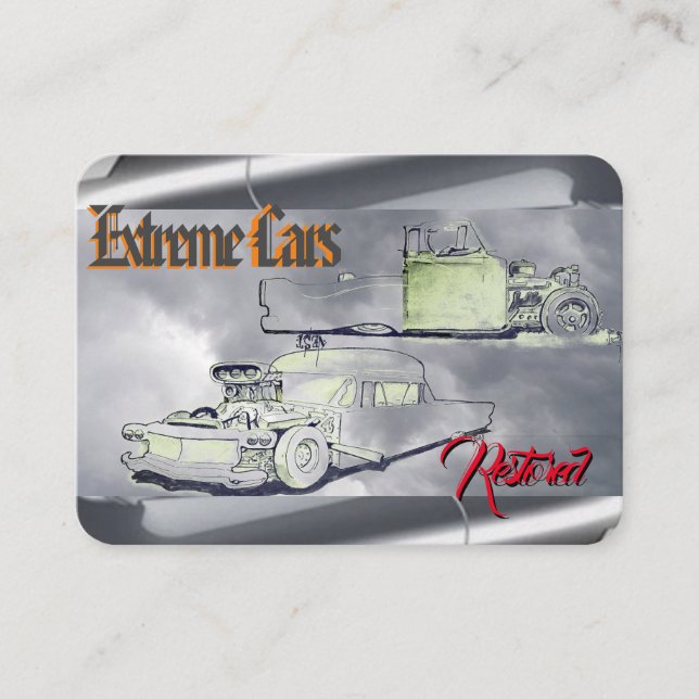 Extreme Cars Business Card (Front)