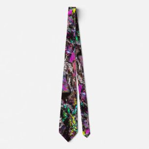 Extreme closeup crystal Carborundum Neck Tie