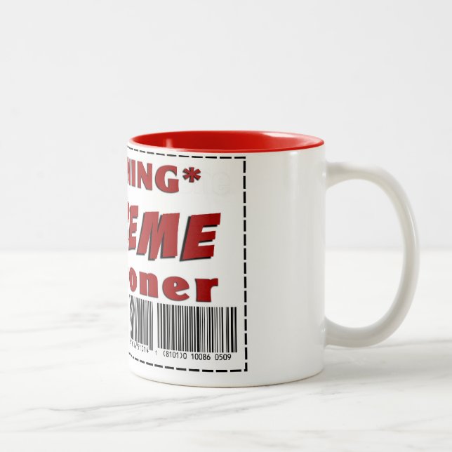 Extreme Couponer Two-Tone Coffee Mug (Right)