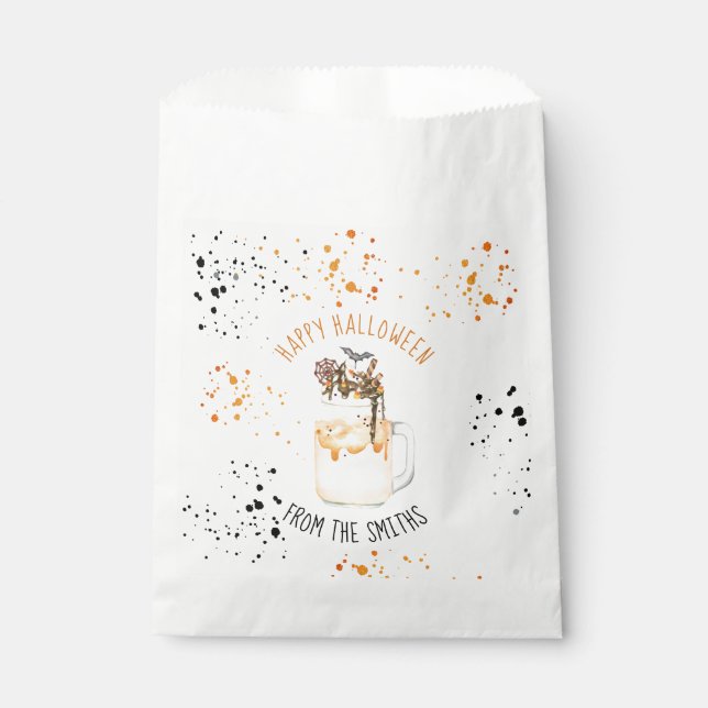 Extreme Crazy Milkshake Halloween Trick Or Treat Favor Bag (Front)