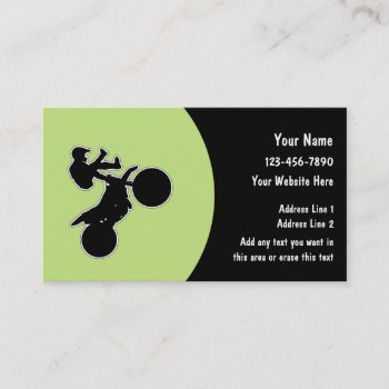 Extreme Cycling Business Cards by Luckyturtle at Zazzle