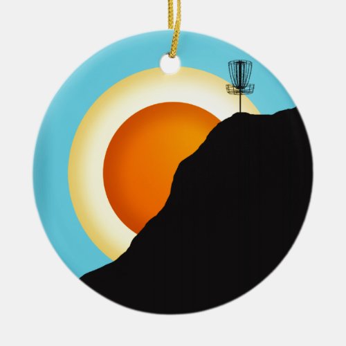 Extreme Disc Golf Ceramic Ornament