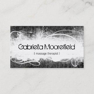 Extreme Grunge Massage Therapy Business Card