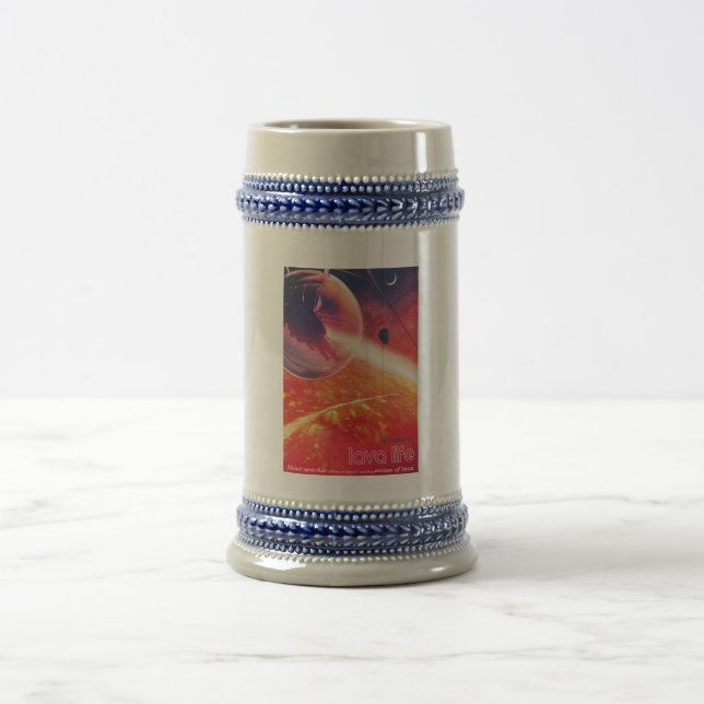 Extreme Hot Air Balloon on Volcanic Hellscape Beer Stein (Center)