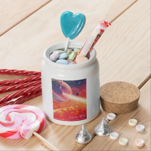 Extreme Hot Air Balloon on Volcanic Hellscape Candy Jar