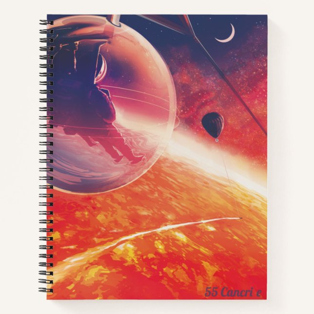 Extreme Hot Air Balloon on Volcanic Hellscape Notebook (Front)