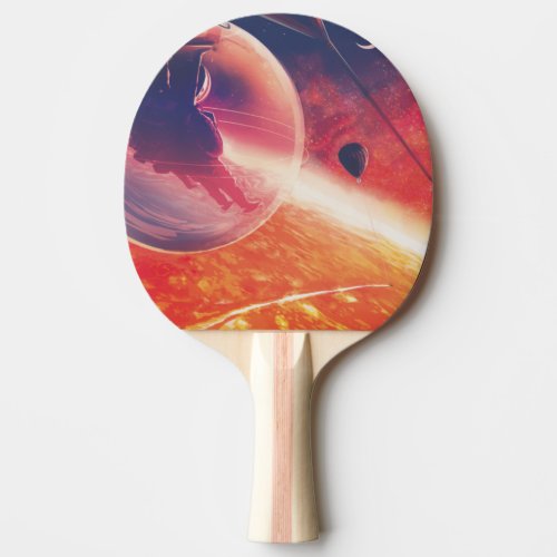 Extreme Hot Air Balloon on Volcanic Hellscape Ping Pong Paddle