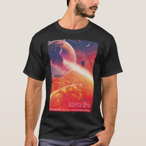 Extreme Hot Air Balloon on Volcanic Hellscape T_Shirt