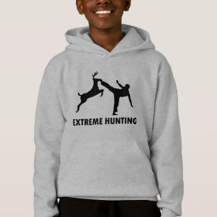Extreme Hunting Deer Karate Kick Hoodie