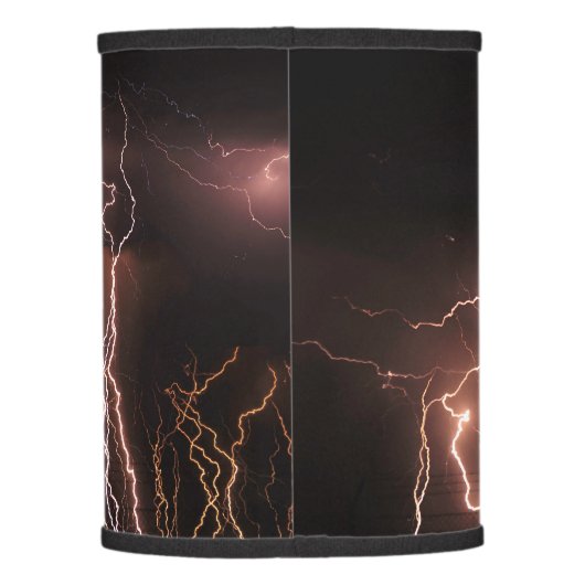 Extreme lightning bolts lamp shade (Back)