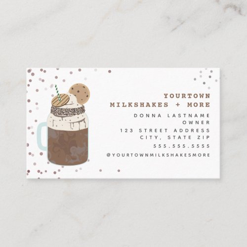 Extreme Milkshake Chocolate Chip Sprinkle Cookies Business Card