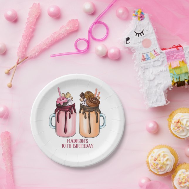 Extreme Milkshakes Birthday Party Paper Plates (Party)