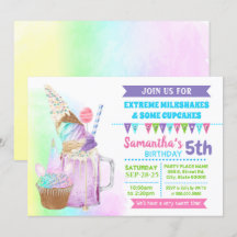 Extreme milkshakes ice cream birthday bash unicorn