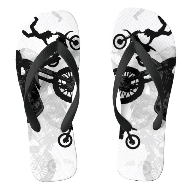 Extreme Motocross Stuntmen Flip Flops (Footbed)