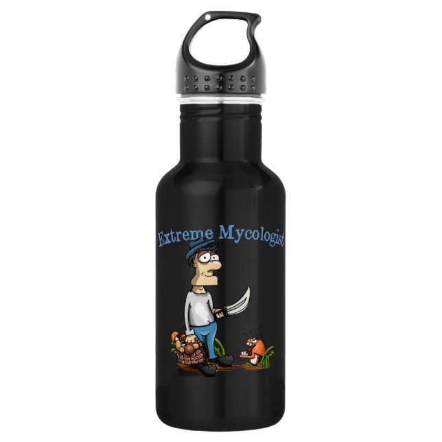 Extreme Mycologist Stainless Steel Water Bottle (Front)