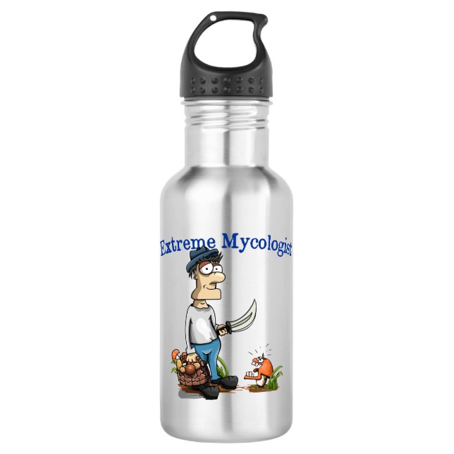 Extreme Mycologist Stainless Steel Water Bottle (Front)
