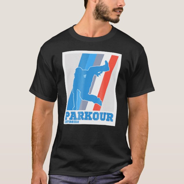 Extreme Parkour T Free Running Tee Jumping (Front)
