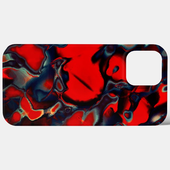 Extreme red spots on gray edges a dark background Case-Mate iPhone case (Back (Horizontal))