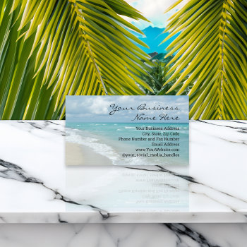Extreme Relaxation Beach Elegant Spa Travel Business Card by cutencomfy at Zazzle