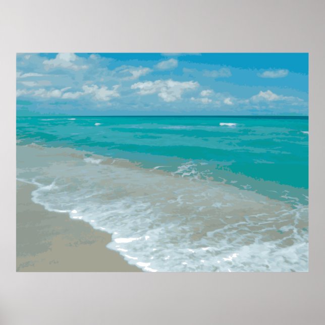 Extreme Relaxation Beach View Graphic Poster (Front)