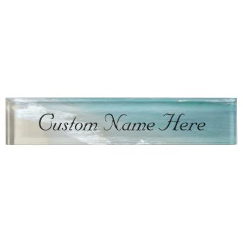 Extreme Relaxation Beach View Name Plate by cutencomfy at Zazzle