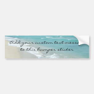 Extreme Relaxation Beach View White Sand Bumper Sticker