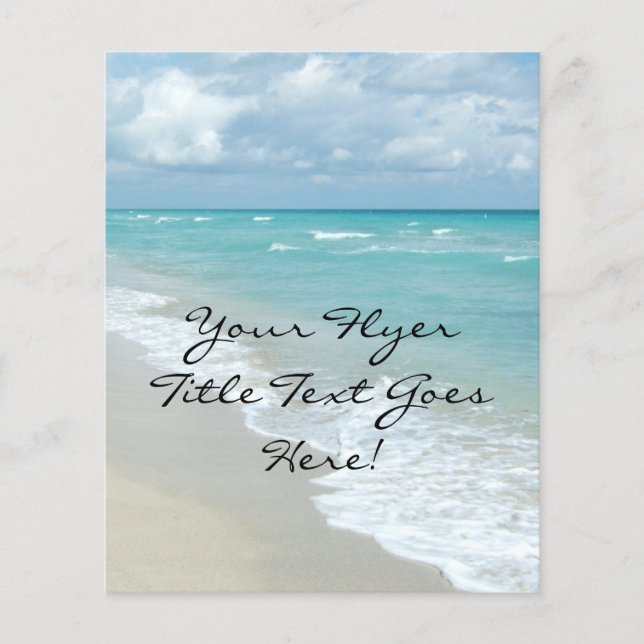 Extreme Relaxation Beach View White Sand Flyer (Front)